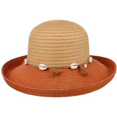CHILLOUTS dames marigot pet zonnehoed, bruin/roest., S/M CHILLOUTS dames marigot pet zonnehoed, bruin/roest., S/M