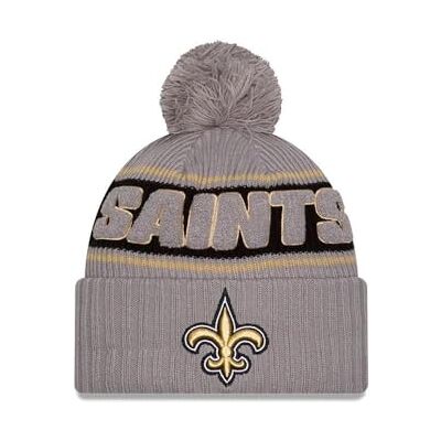 New Era New Orleans Saints NFL 2024 Sideline Sport Knit Grijs Bobbel Muts New Era New Orleans Saints NFL 2024 Sideline Sport Knit Grijs Bobbel Muts