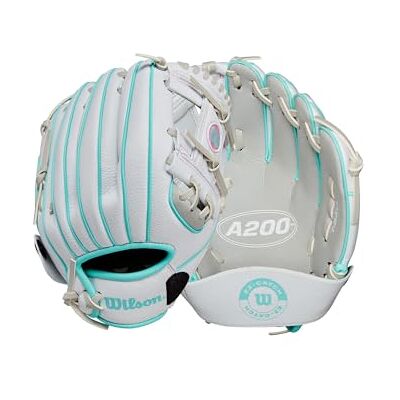 Wilson A200 T-ball & honkbalhandschoen + want, jeugd, maten 9" 10", rechts- en linkshandig, diverse stijlen Wilson A200 T-ball & honkbalhandschoen + want, jeugd, maten 9" 10", rechts- en linkshandig, diverse stijlen
