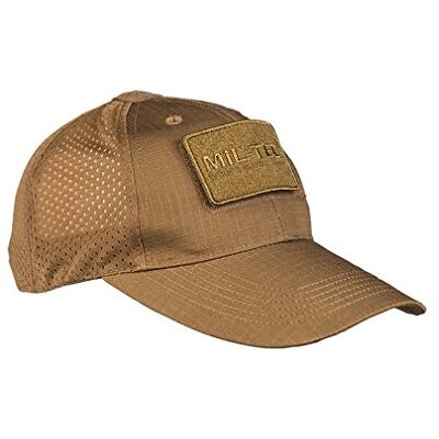 Mil-Tec Mesh baseballpet, Coyote, Eén maat Mil-Tec Mesh baseballpet, Coyote, Eén maat