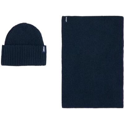 Wrangler Sjaal Beanie Set, navy, One size Wrangler Sjaal Beanie Set, navy, One size