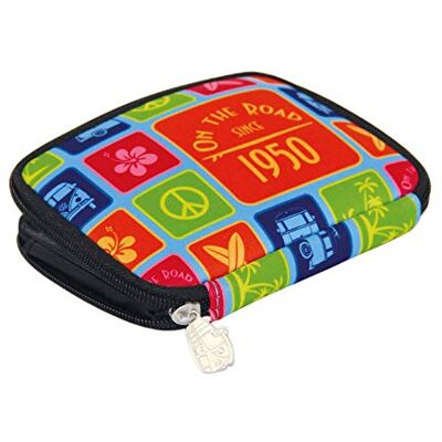 BRISA VW Collection Volkswagen T1 Bus Transporter Neoprene Portemonnee Surf/Kleuren BRISA VW Collection Volkswagen T1 Bus Transporter Neoprene Portemonnee Surf/Kleuren