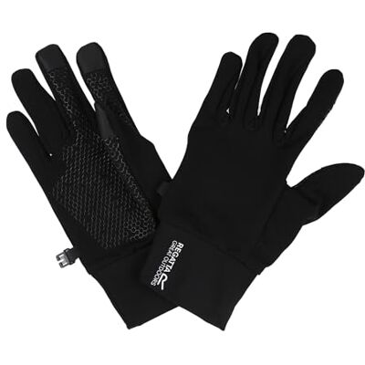 Regatta Unisex Touchtip Stretch II waterafstotende ademende handschoenen zwart, Zwart, L Regatta Unisex Touchtip Stretch II waterafstotende ademende handschoenen zwart, Zwart, L