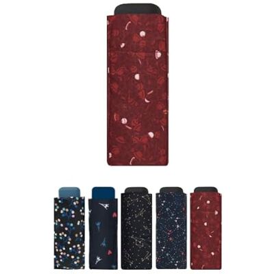 SMATI Mini compacte opvouwbare paraplu Zakformaat 18cm, winddicht, 200g ultra-lichtgewicht, handmatig, Reisparaplu, Vrouwenparaplu, Kleur MAGRITTE RED. SMATI Mini compacte opvouwbare paraplu Zakformaat 18cm, winddicht, 200g ultra-lichtgewicht, handmatig, Reisparaplu, Vrouwenparaplu, Kleur MAGRITTE RED.