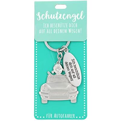 Depesche 11343-002 Beschermengel-sleutelhanger voor mannen en vrouwen, van metaal, geluksbrenger voor automobilisten, ideaal als klein cadeau voor je dierbaren onderweg Depesche 11343-002 Beschermengel-sleutelhanger voor mannen en vrouwen, van metaal, geluksbrenger voor automobilisten, ideaal als klein cadeau voor je dierbaren onderweg