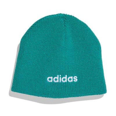 adidas Uniseks-Kind LITTLE KIDS LINEAR BEANIE, pure teal, S adidas Uniseks-Kind LITTLE KIDS LINEAR BEANIE, pure teal, S