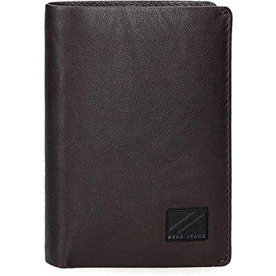 Pepe Jeans Chief verticale portemonnee met portemonnee, bruin, 8,5 x 11,5 x 1 cm, leer, Bruin, verticale portemonnee met portemonnee Pepe Jeans Chief verticale portemonnee met portemonnee, bruin, 8,5 x 11,5 x 1 cm, leer, Bruin, verticale portemonnee met portemonnee