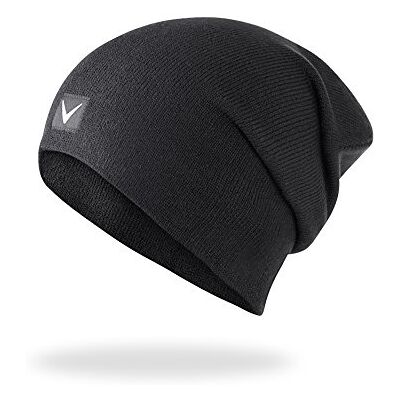 Black Crevice Uniseks muts in sportief design, stijlvolle gebreide muts, bescherming tegen wind en kou, nauwsluitende pasvorm, wintermutsen voor dames en heren Black Crevice Uniseks muts in sportief design, stijlvolle gebreide muts, bescherming tegen wind en kou, nauwsluitende pasvorm, wintermutsen voor dames en heren