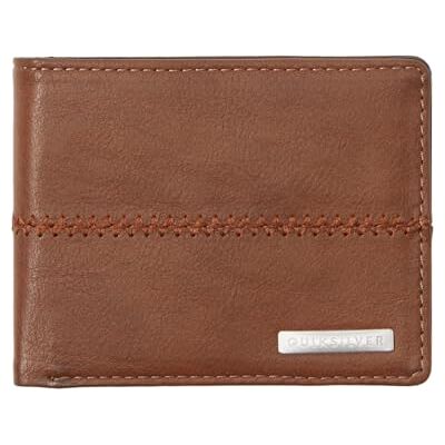 Quiksilver Stitchy Reisaccessoire-drievoudig gevouwen portemonnee voor heren, chocolate brown, Large Quiksilver Stitchy Reisaccessoire-drievoudig gevouwen portemonnee voor heren, chocolate brown, Large