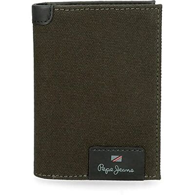 Pepe Jeans Hilltop verticale portemonnee met portemonnee, groen, 8,5 x 11,5 x 1 cm, leer, Celeste Y Blanco, verticale portemonnee met portemonnee Pepe Jeans Hilltop verticale portemonnee met portemonnee, groen, 8,5 x 11,5 x 1 cm, leer, Celeste Y Blanco, verticale portemonnee met portemonnee