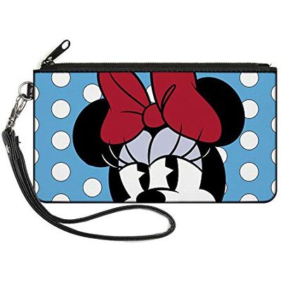 Buckle-Down Portemonnee voor dames, Minnie muis, 6.5" x 3.5 Buckle-Down Portemonnee voor dames, Minnie muis, 6.5" x 3.5
