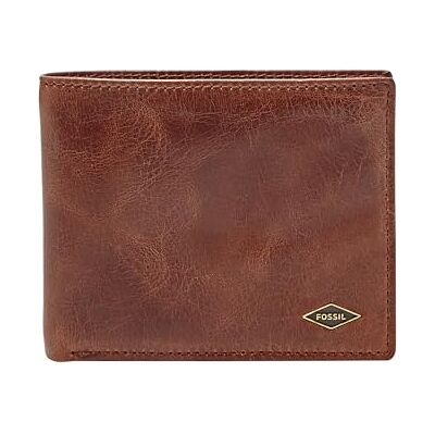 Fossil Men's Ryan Rfid Flip Id Bifold Leather Wallet Dark Brown Fossil Men's Ryan Rfid Flip Id Bifold Leather Wallet Dark Brown