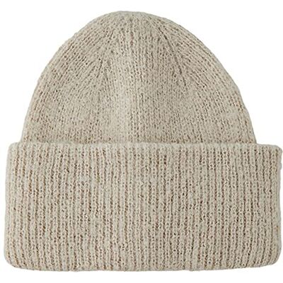 PIECES Pcpyron Lurex Hood Noos Bc gebreide muts voor dames, Moonbeam/Detail:ZILVER LUREX, Eén maat PIECES Pcpyron Lurex Hood Noos Bc gebreide muts voor dames, Moonbeam/Detail:ZILVER LUREX, Eén maat