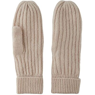 PIECES PCJESLIN Wool Mittens NOOS BC Wollen wanten voor dames, whitecap, grijs, één maat PIECES PCJESLIN Wool Mittens NOOS BC Wollen wanten voor dames, whitecap, grijs, één maat