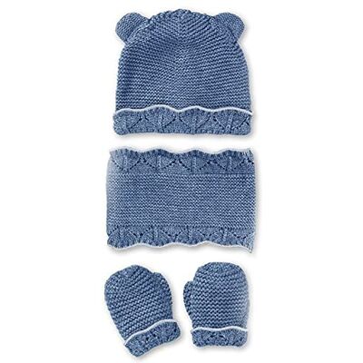 MacBeen Handschoenen, muts en sjaal voor baby's, 9 tot 18 maanden, blauw, winteraccessoireset, klein, uniseks, kinderen MacBeen Handschoenen, muts en sjaal voor baby's, 9 tot 18 maanden, blauw, winteraccessoireset, klein, uniseks, kinderen