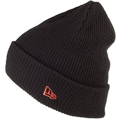 New Era Flag POP Cuff BLKLVR Beanie, Zwart, OSFA New Era Flag POP Cuff BLKLVR Beanie, Zwart, OSFA