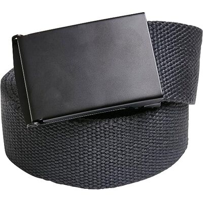 Build Your Brand Uniseks canvas riem, houtskool/zwart, één maat, grijs/zwart (charcoal/black), Eén maat Build Your Brand Uniseks canvas riem, houtskool/zwart, één maat, grijs/zwart (charcoal/black), Eén maat