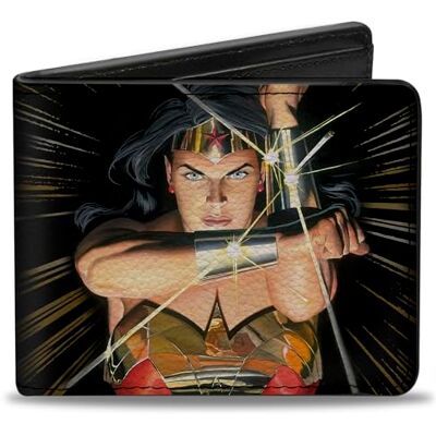 Buckle-Down Heren Pu Bifold Portemonnee Wonder Woman Mythology Crossed Pose Portemonnee, Multicolor, 4.0" x 3.5", Pu Bifold Portemonnee Wonder Woman Mythology Crossed Pose Buckle-Down Heren Pu Bifold Portemonnee Wonder Woman Mythology Crossed Pose Portemonnee, Multicolor, 4.0" x 3.5", Pu Bifold Portemonnee Wonder Woman Mythology Crossed Pose