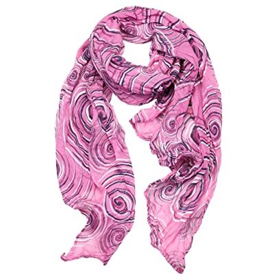 collezione alessandro Sjaal spinning met zijdegehalte, Made in Italy 150cm x 80cm, roze, Eén Maat collezione alessandro Sjaal spinning met zijdegehalte, Made in Italy 150cm x 80cm, roze, Eén Maat
