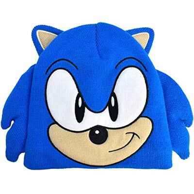 Concept One Sonic The Hedgehog beanie, acryl gebreide wintermuts, Koninklijk, One size Concept One Sonic The Hedgehog beanie, acryl gebreide wintermuts, Koninklijk, One size