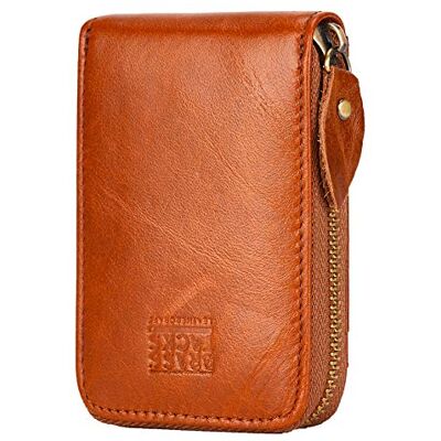 BRASS TACKS Leathercraft Creditcardhouder Rits Card Gevallen Houder voor Mannen Vrouwen Echt Leer RFID Blokkerende Mini BRASS TACKS Leathercraft Creditcardhouder Rits Card Gevallen Houder voor Mannen Vrouwen Echt Leer RFID Blokkerende Mini