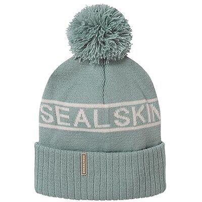 SealSkinz Heacham Waterdichte iconische ijsmuts voor koud weer, blauw/crèmekleurig SealSkinz Heacham Waterdichte iconische ijsmuts voor koud weer, blauw/crèmekleurig
