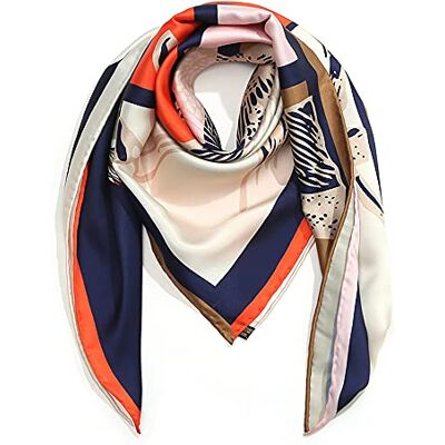 ANDANTINO 100% pure moerbeizijde sjaal 35 inch grote vierkante echte zijden hoofddoek vrouwen haar sjaals en wraps (paard) ANDANTINO 100% pure moerbeizijde sjaal 35 inch grote vierkante echte zijden hoofddoek vrouwen haar sjaals en wraps (paard)