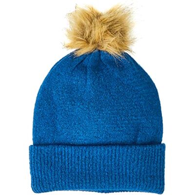 ONLY Dames Onlsienna Life Knit Cc Beanie Hat, Super Sonic, Eén Maat ONLY Dames Onlsienna Life Knit Cc Beanie Hat, Super Sonic, Eén Maat
