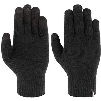 Barts Fine Knitted Touch Handschoenen Dames/Heren M/L zwart Barts Fine Knitted Touch Handschoenen Dames/Heren M/L zwart
