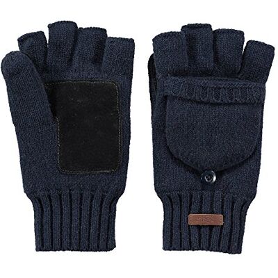 Barts Haakon Vingerloze Handschoenen Heren vuisthandschoenen gebreide met voering voor Herfst/Winter S/M blauw Barts Haakon Vingerloze Handschoenen Heren vuisthandschoenen gebreide met voering voor Herfst/Winter S/M blauw