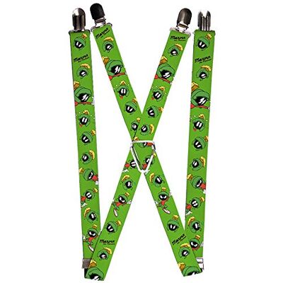 Buckle-Down Buckle Down Unisex Bretels Marvin The Martian W/poseert/uitdrukkingen Groen, Meerkleurig, One Size Buckle-Down Buckle Down Unisex Bretels Marvin The Martian W/poseert/uitdrukkingen Groen, Meerkleurig, One Size