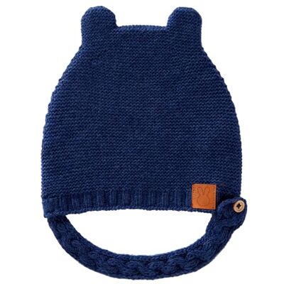 United gebreide muts, Blauw, 62 cm United gebreide muts, Blauw, 62 cm