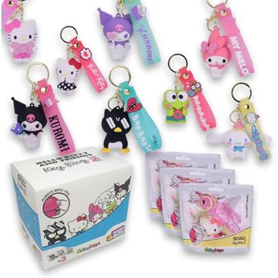 #sbabam Funny Box Hello Kitty Key Ring Serie 2, sleutelhanger Hello Kitty sleutelband Glow in the Dark, 3 stuks Gadget Kids vindt Kuromi, Cinnamoroll, My Melody en andere, bedels voor tassen #sbabam Funny Box Hello Kitty Key Ring Serie 2, sleutelhanger Hello Kitty sleutelband Glow in the Dark, 3 stuks Gadget Kids vindt Kuromi, Cinnamoroll, My Melody en andere, bedels voor tassen