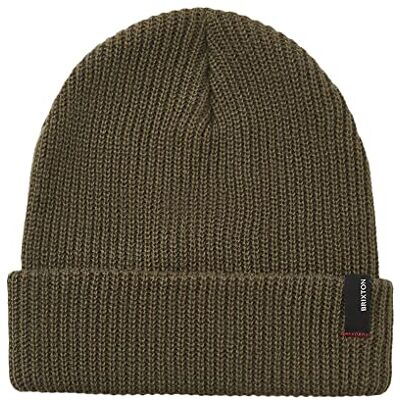 BRIXTON Unisex Headwear Heist Beanie, Military Olive Us, Eén maat BRIXTON Unisex Headwear Heist Beanie, Military Olive Us, Eén maat