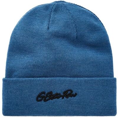 G-STAR RAW Effo Aw Long Beanie Hat voor heren, blauw (retro blue D24722-C754-937), Eén maat G-STAR RAW Effo Aw Long Beanie Hat voor heren, blauw (retro blue D24722-C754-937), Eén maat