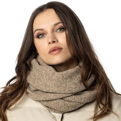 Vivisence Dames winter loop sjaal van modieus gezellig warm garen koude winterdagen vrouwen elegant gemêleerd patroon decoratieve en sportieve outfits winter herfst, beige gemêleerd, eenheidsmaat Vivisence Dames winter loop sjaal van modieus gezellig warm garen koude winterdagen vrouwen elegant gemêleerd patroon decoratieve en sportieve outfits winter herfst, beige gemêleerd, eenheidsmaat
