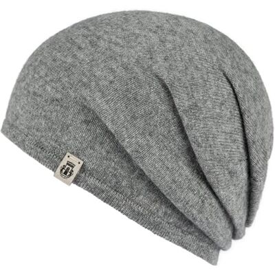 Roeckl Pure Cashmere beanie kasjmier muts wollen muts wintermuts oversized muts, grijs, 55/60 cm Roeckl Pure Cashmere beanie kasjmier muts wollen muts wintermuts oversized muts, grijs, 55/60 cm