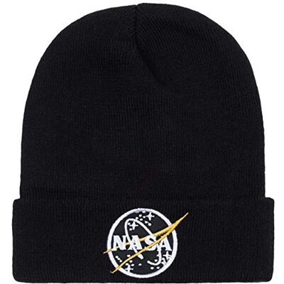 Alpha Unisex Nasa Beanie Black One Size Alpha Unisex Nasa Beanie Black One Size