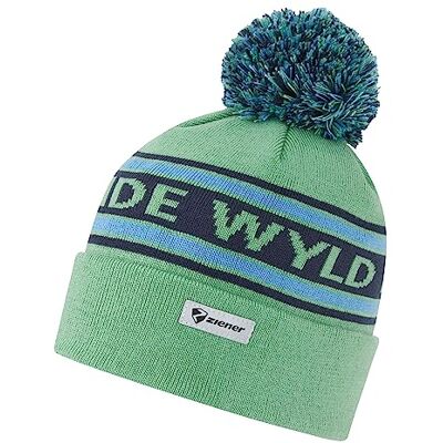 Ziener IKUTO muts voor kinderen, gebreid, kleurrijk, pastelgroen, S Ziener IKUTO muts voor kinderen, gebreid, kleurrijk, pastelgroen, S