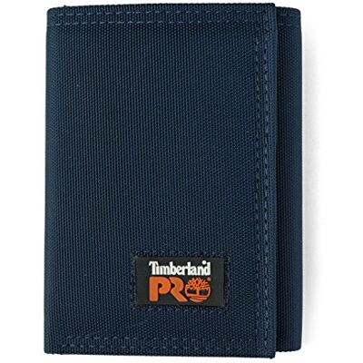 Timberland Pro Heren Cordura Velcro Nylon RFID Trifold Portemonnee met ID Venster, Navy, One Size, marineblauw, Eén maat Timberland Pro Heren Cordura Velcro Nylon RFID Trifold Portemonnee met ID Venster, Navy, One Size, marineblauw, Eén maat