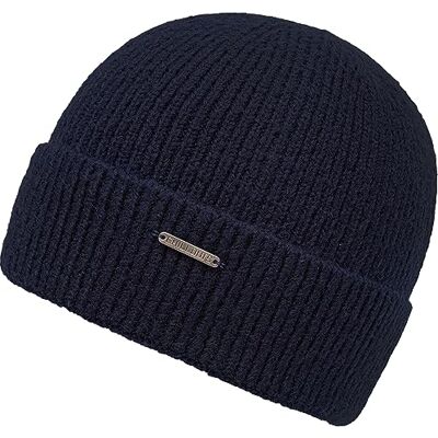 CHILLOUTS Marlon Muts Beanie Hoed, Navy, marineblauw CHILLOUTS Marlon Muts Beanie Hoed, Navy, marineblauw