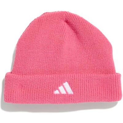 adidas Uniseks-Kind LITTLE KIDS 3 STRIPES BEANIE, Pink Fusion, S adidas Uniseks-Kind LITTLE KIDS 3 STRIPES BEANIE, Pink Fusion, S