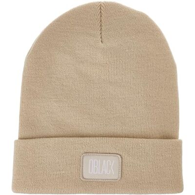 Oblack Beanie gebreide muts unisex volwassenen, Beige, Eén maat Oblack Beanie gebreide muts unisex volwassenen, Beige, Eén maat