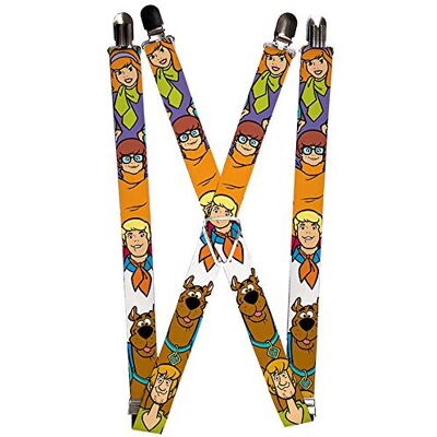 Buckle-Down Unisex-Adult Suspender-Scooby Doo, veelkleurig, één maat, Meerkleurig, One Size Buckle-Down Unisex-Adult Suspender-Scooby Doo, veelkleurig, één maat, Meerkleurig, One Size