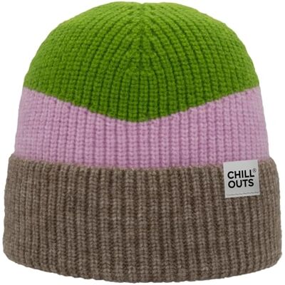CHILLOUTS Natascha Hat Beanie green/beige OneSize - CHILLOUTS Natascha Hat Beanie green/beige OneSize -