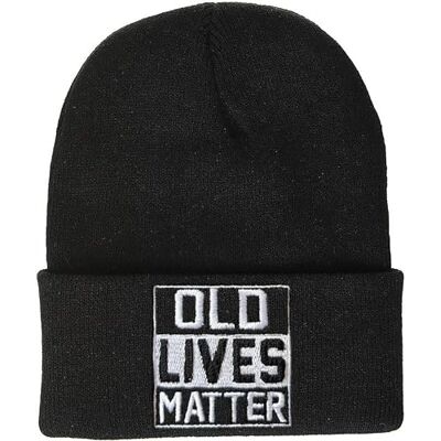 BETHEGIFT voor papa, opa, mannen gebreide muts met manchetten zwart, zwart, één maat, Zwart, one size BETHEGIFT voor papa, opa, mannen gebreide muts met manchetten zwart, zwart, één maat, Zwart, one size