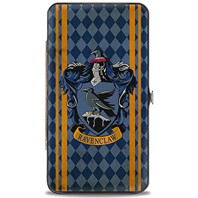 Buckle-Down Ravenclaw, scharnierportemonnee, wapenstrepen/diamanten, blauw/goud, 17,8 x 10,2 cm, multicolor Buckle-Down Ravenclaw, scharnierportemonnee, wapenstrepen/diamanten, blauw/goud, 17,8 x 10,2 cm, multicolor