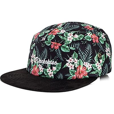 Blackskies ® Oahu Vol. II 5-Panel Cap Camp Heren Dames Baseballpet Hoed Floraal Jungle Skater Snapback Strapback Zwart Groen Cap – Unisex Streetwear Outdoor Zomer Casual Blackskies ® Oahu Vol. II 5-Panel Cap Camp Heren Dames Baseballpet Hoed Floraal Jungle Skater Snapback Strapback Zwart Groen Cap – Unisex Streetwear Outdoor Zomer Casual