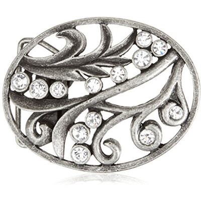 MGM Unisex Rankenpracht riem, zilver (oud zilver met strass 01), vermelding #694 MGM Unisex Rankenpracht riem, zilver (oud zilver met strass 01), vermelding #694