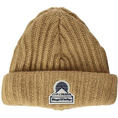 Kings of Indigo Uniseks beanie gebreide muts, beige (camel 7501), One size Kings of Indigo Uniseks beanie gebreide muts, beige (camel 7501), One size